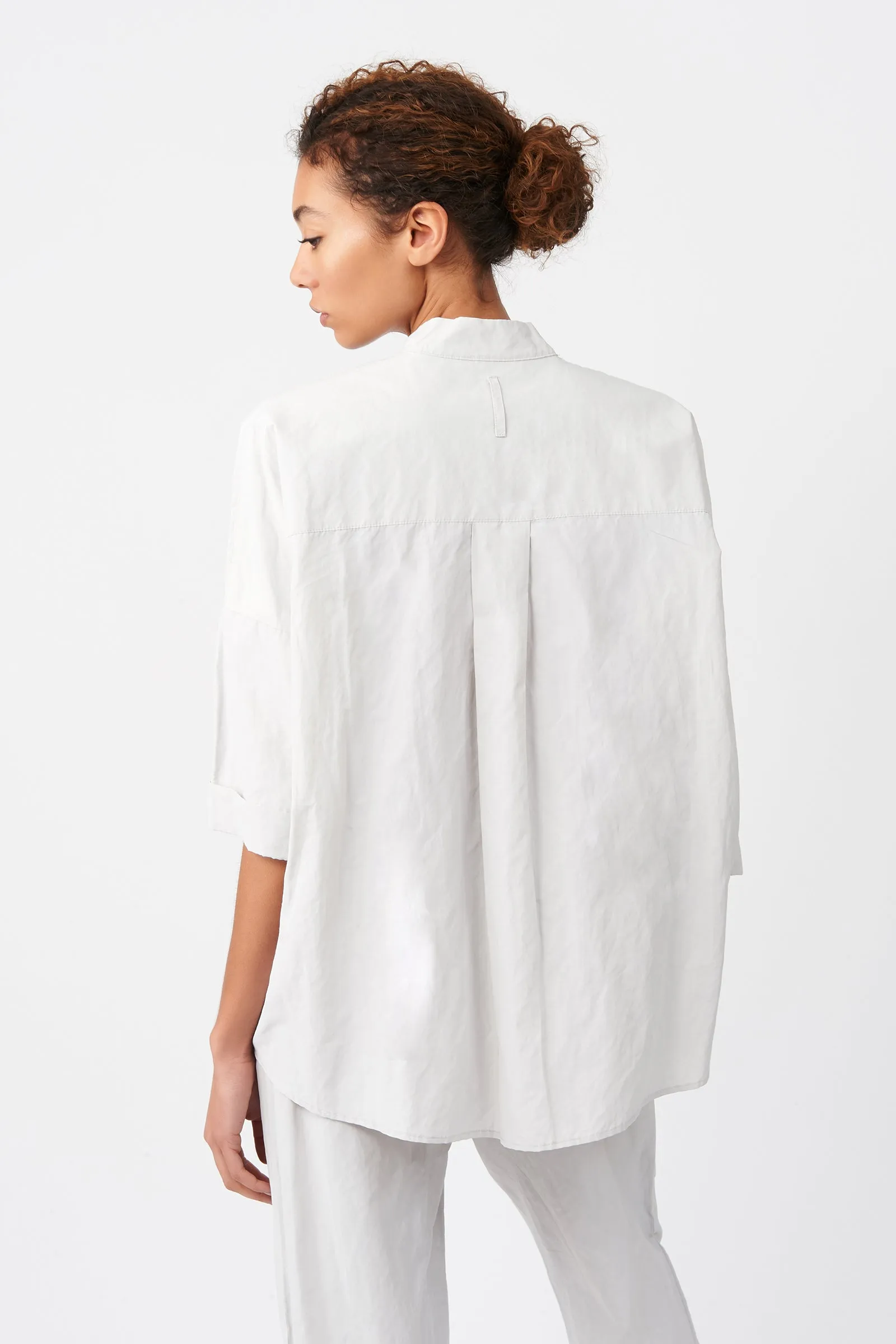 Pleat Hem Kimono - Stone