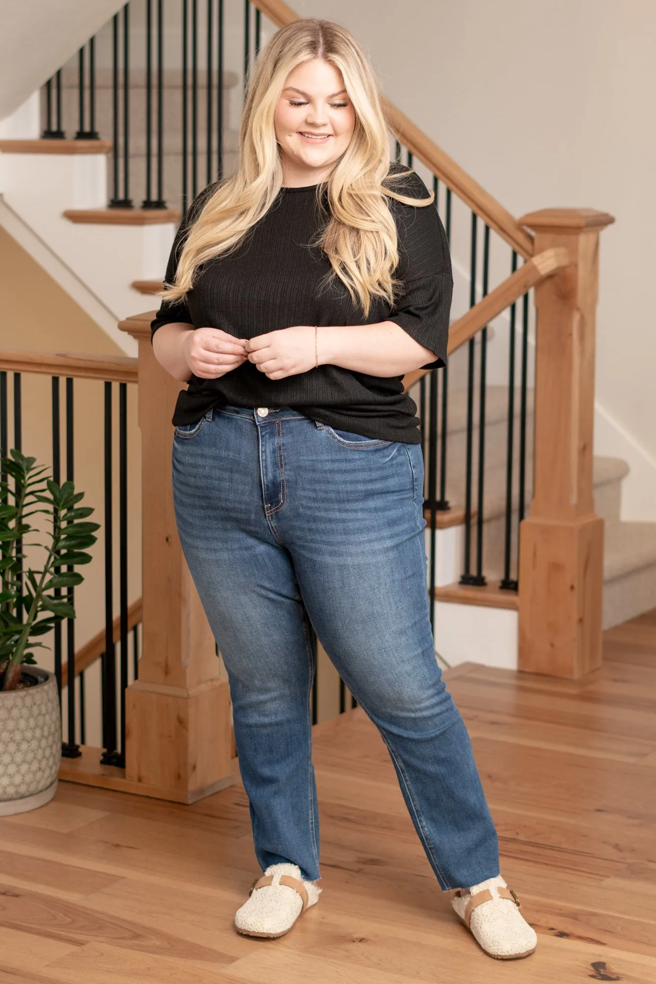 Plus Size Masterfully High Rise Slim Straight