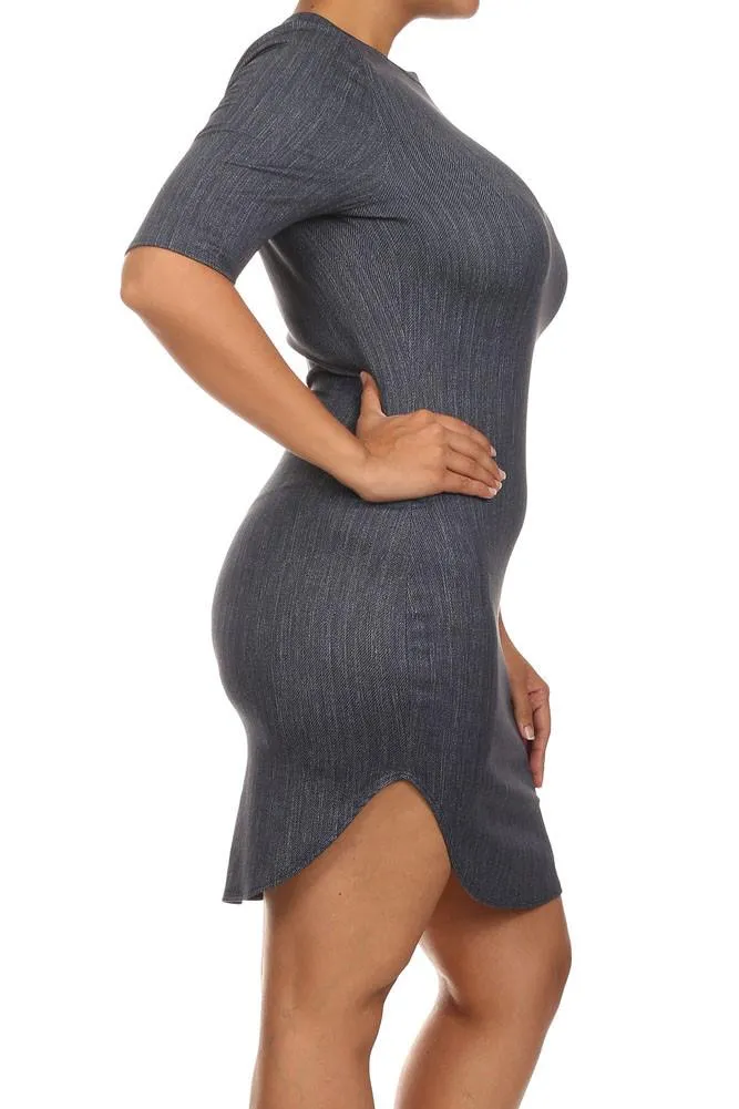 Plus Size Sunny California Days Denim Dress
