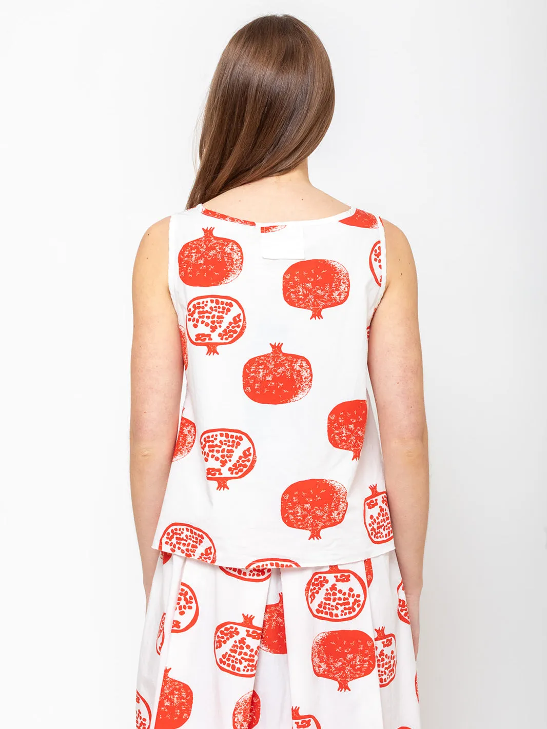 Pomegranate Block Print Top