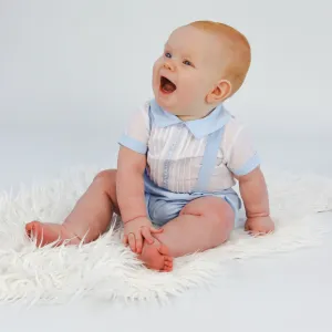 Pretty Originals Boys Pale Blue Shorts Set