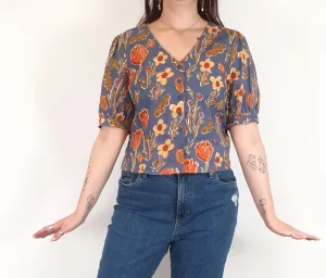 Princess Highway blue floral print top size 12