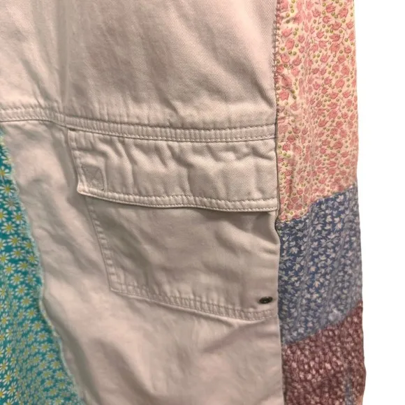 PS-3983 Periscope Women Patchwork Skirt 13 A Line Flare 70's Hippie Boho UpCycle