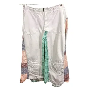 PS-3983 Periscope Women Patchwork Skirt 13 A Line Flare 70's Hippie Boho UpCycle
