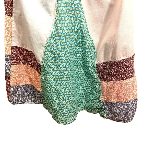 PS-3983 Periscope Women Patchwork Skirt 13 A Line Flare 70's Hippie Boho UpCycle