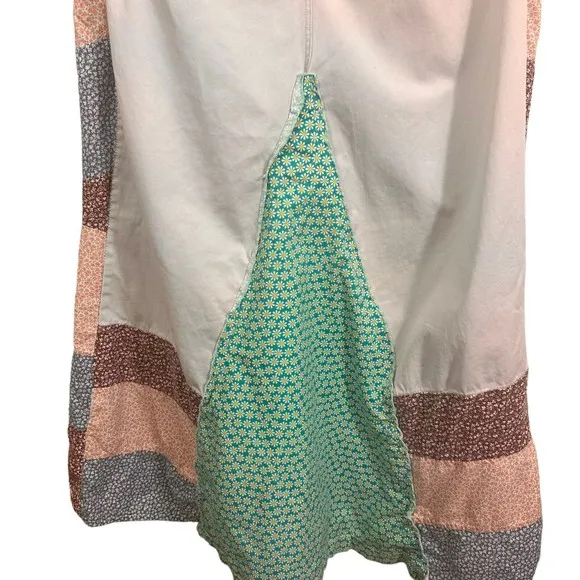 PS-3983 Periscope Women Patchwork Skirt 13 A Line Flare 70's Hippie Boho UpCycle