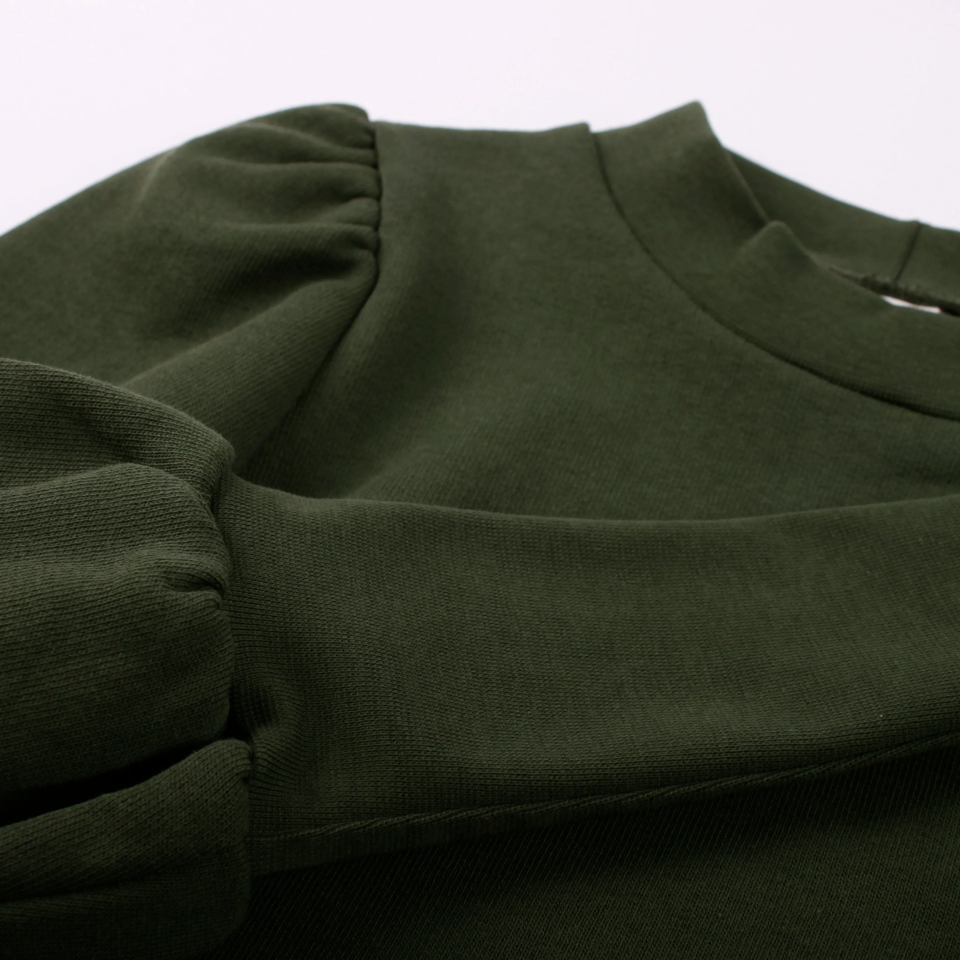 Puff Sleeve Cuff Sweatshirt