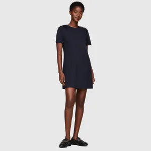 Punto Short Shift Dress - Navy