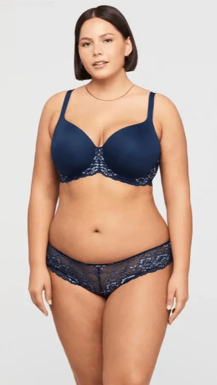 Pure Plus Full Coverage T-Shirt Bra- Gemstone Blue