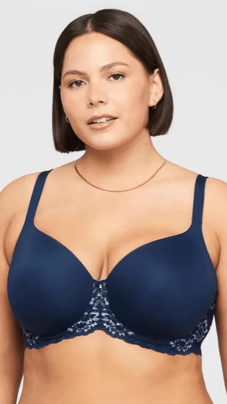 Pure Plus Full Coverage T-Shirt Bra- Gemstone Blue
