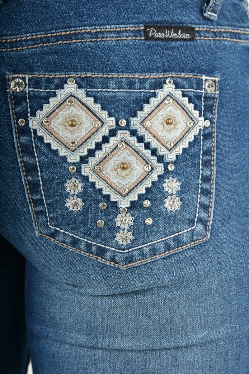 Pure Western Jeans Womens Snowie Straight Leg (PCP2212727)