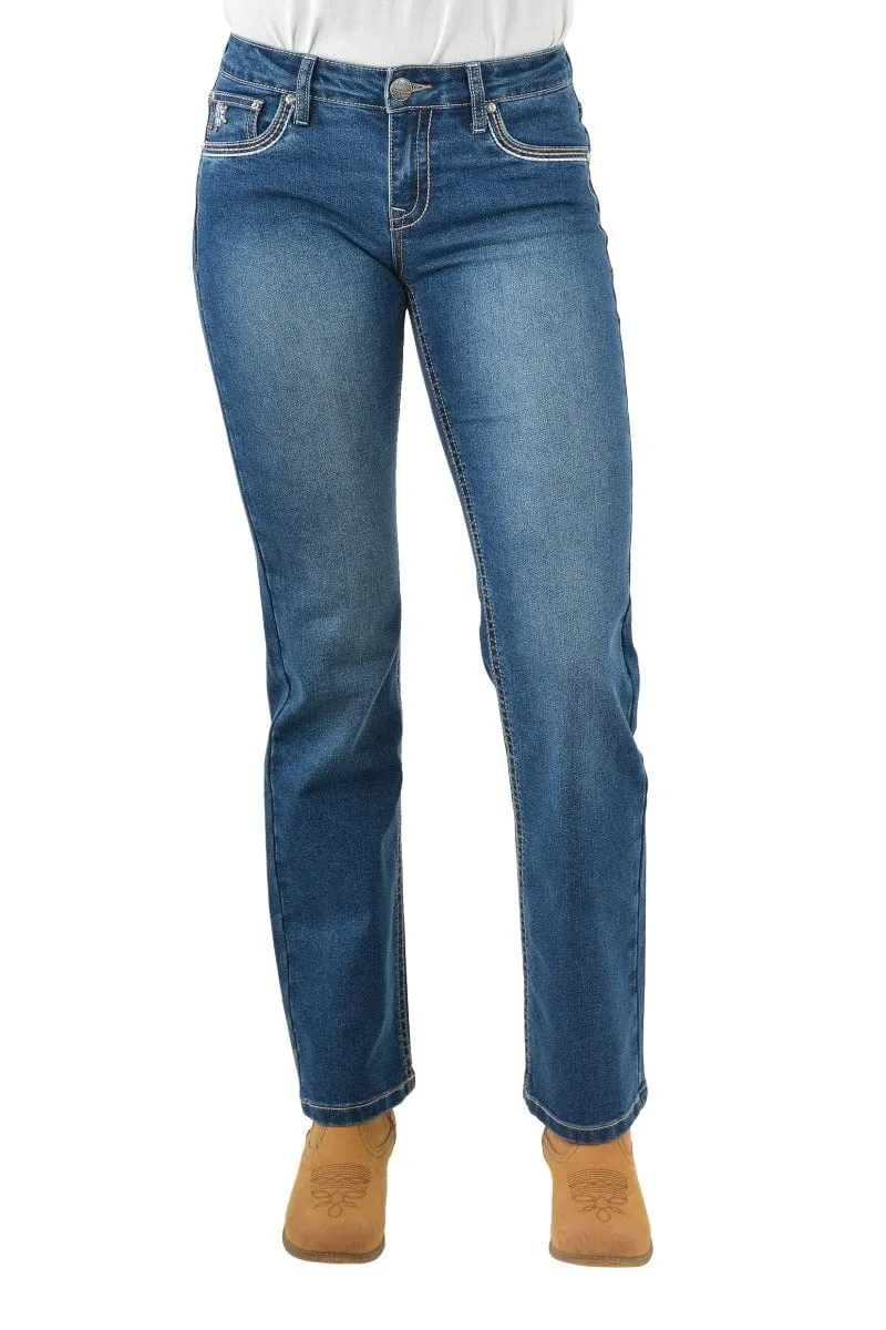 Pure Western Jeans Womens Snowie Straight Leg (PCP2212727)