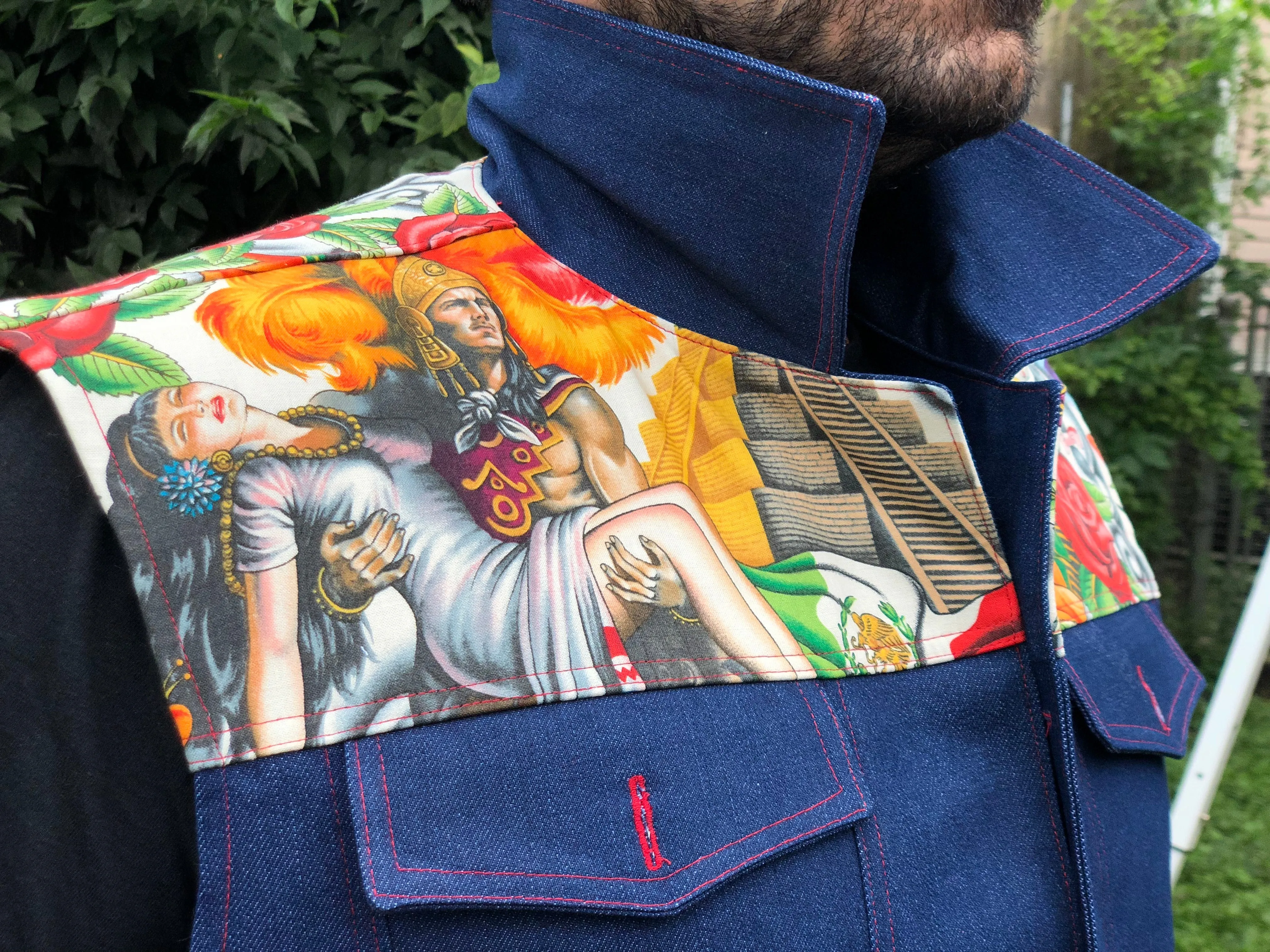 "Marked for love" denim vest