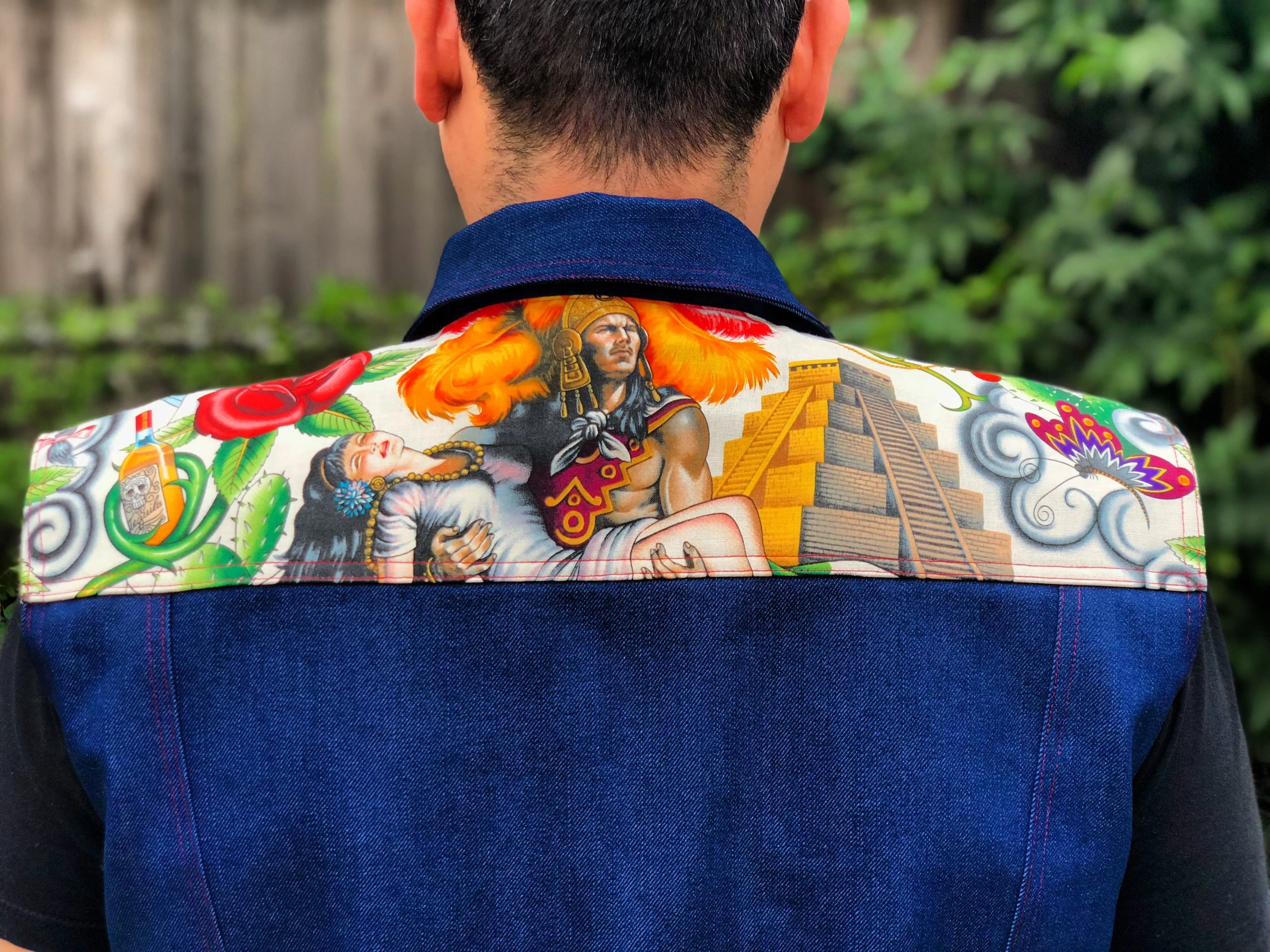 "Marked for love" denim vest