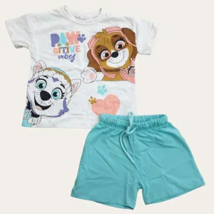 "Paw Sitive Vibes" Shorts Set S-101