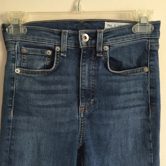 RAG &amp; BONE High Rise Ankle Skinny Jean Sz 24