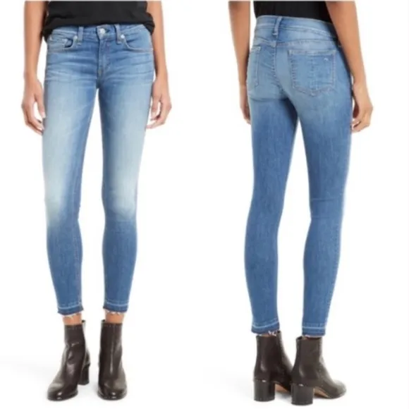 RAG &amp; BONE High Rise Ankle Skinny Jean Sz 24