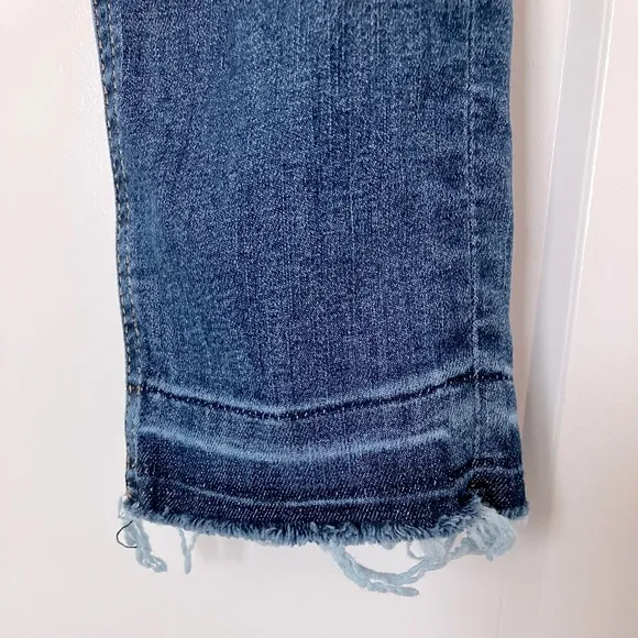 Rag &amp; Bone High Rise Ankle Skinny Released Hem Size 26 Jeans in Clean Lilly Dale