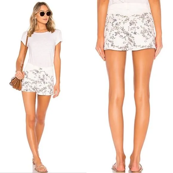 Rag &amp; Bone NWT Women’s Ellie Floral Print High Rise Denim Jean Short Size 26