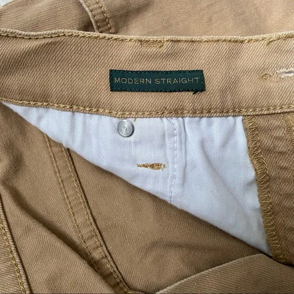 Ralph Lauren petite modern straight khaki denim jeans