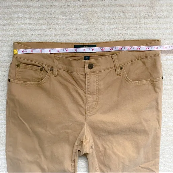 Ralph Lauren petite modern straight khaki denim jeans