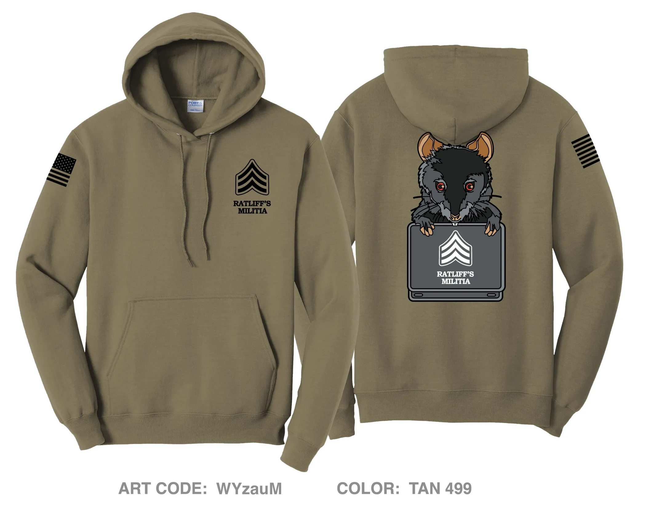 Ratliff E4 Mafia Comfort Unisex Hooded Sweatshirt - WYzauM