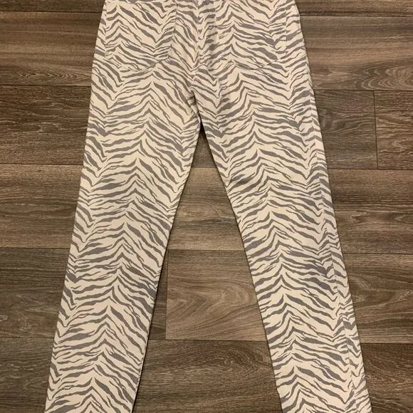 Rebecca Taylor La Vie Women’s Straight Leg Animal Print Jeans Size 27 NWOT