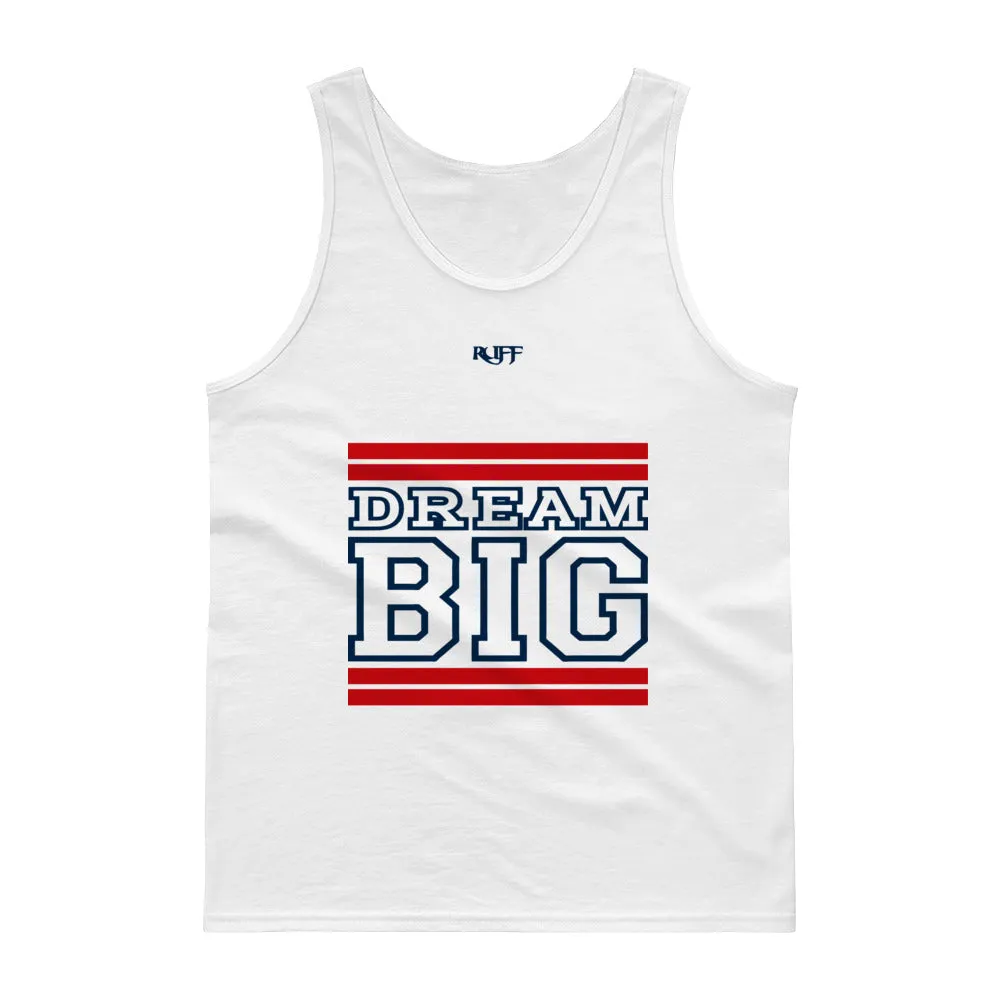 Red and Navy Blue Dream Big Tank tops