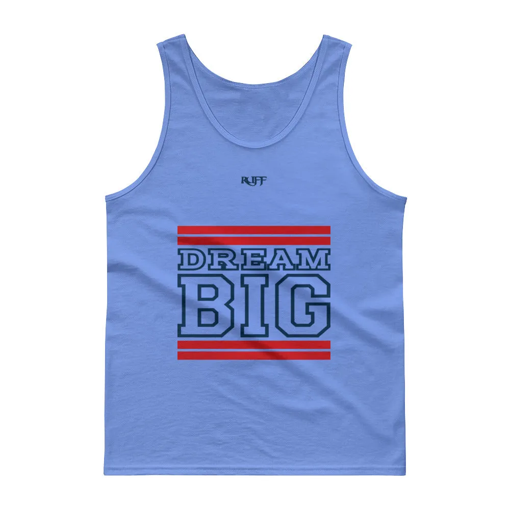 Red and Navy Blue Dream Big Tank tops
