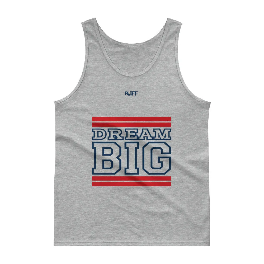 Red and Navy Blue Dream Big Tank tops