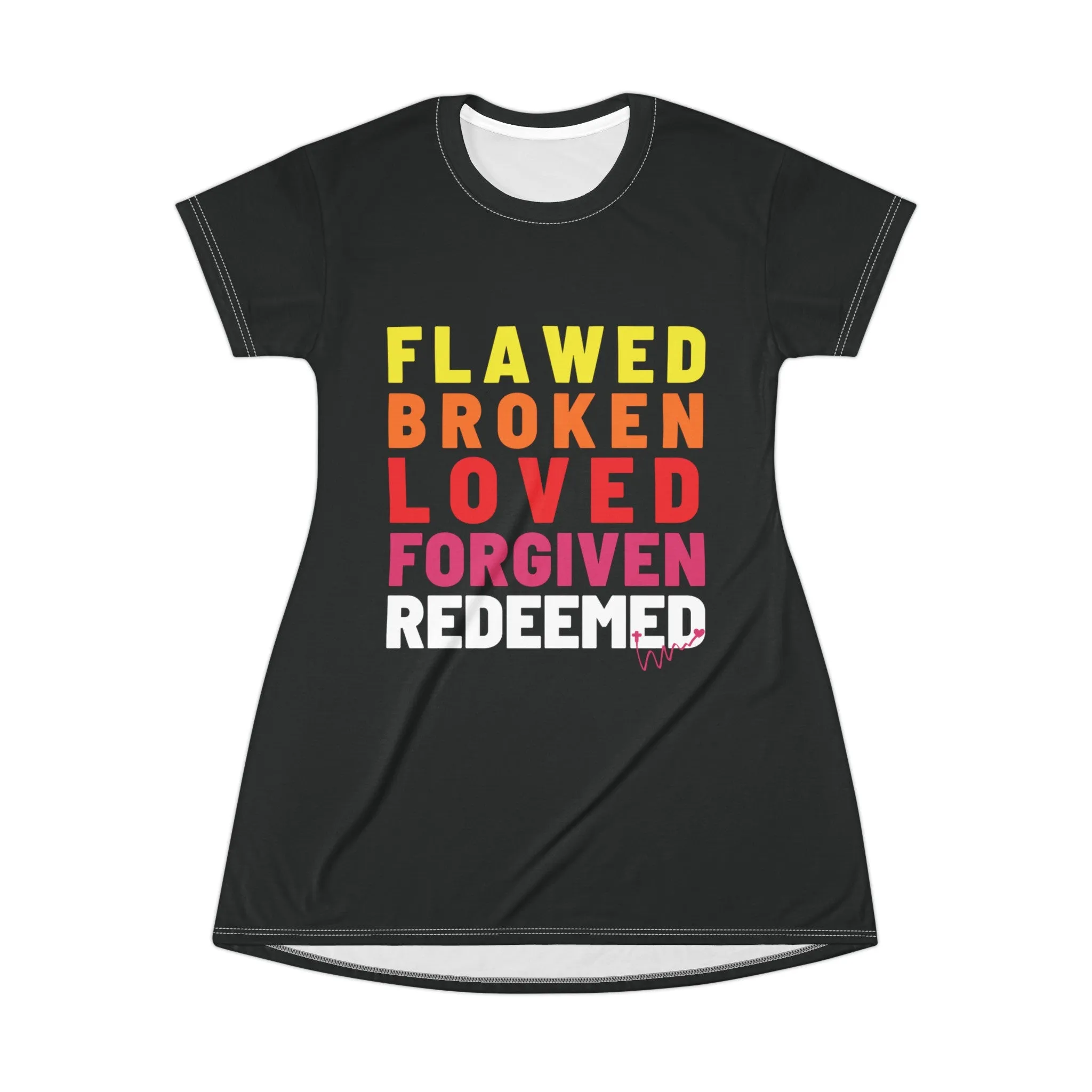 Redeemed T-Shirt Dress - Black