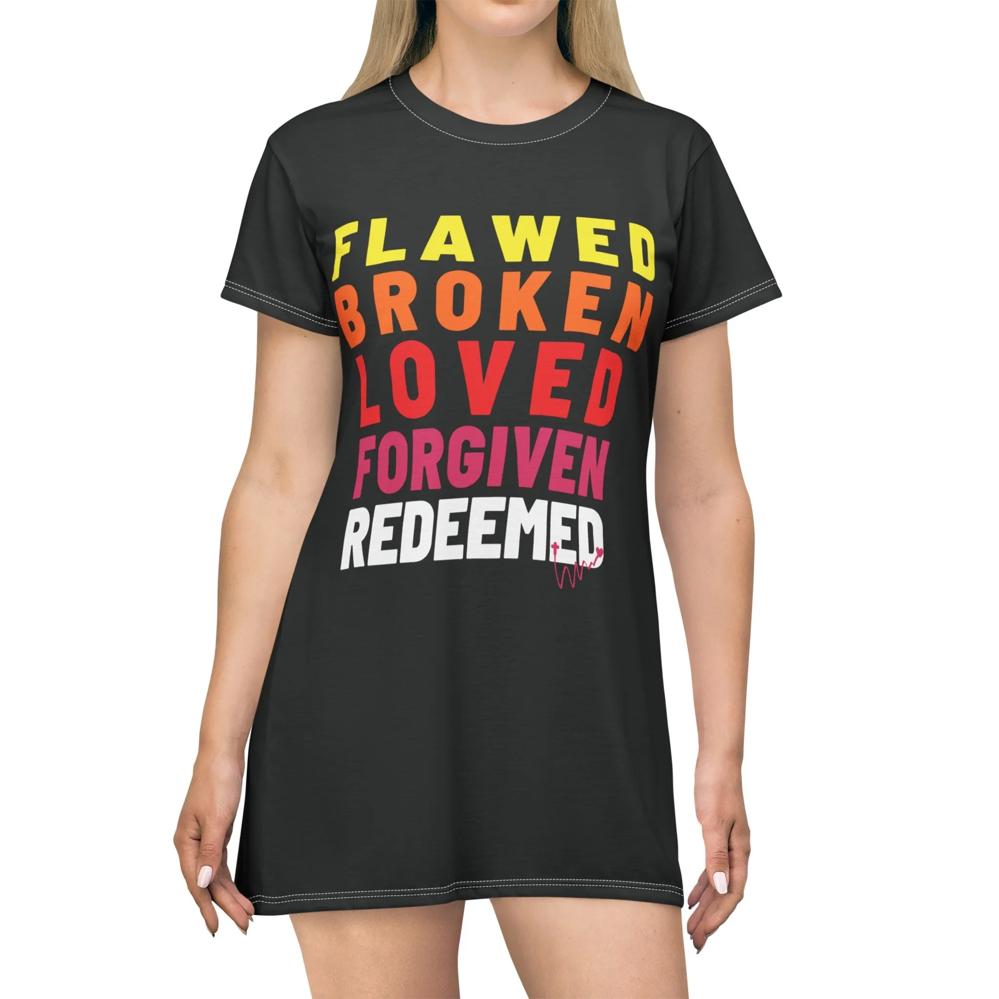 Redeemed T-Shirt Dress - Black