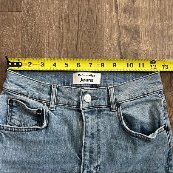 Reformation Jeans High Rise Como Vintage Light Wash Skinny Jeans 26