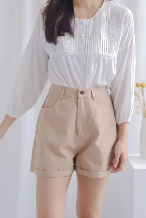 *Restocked* Owena Denim Shorts In Sand