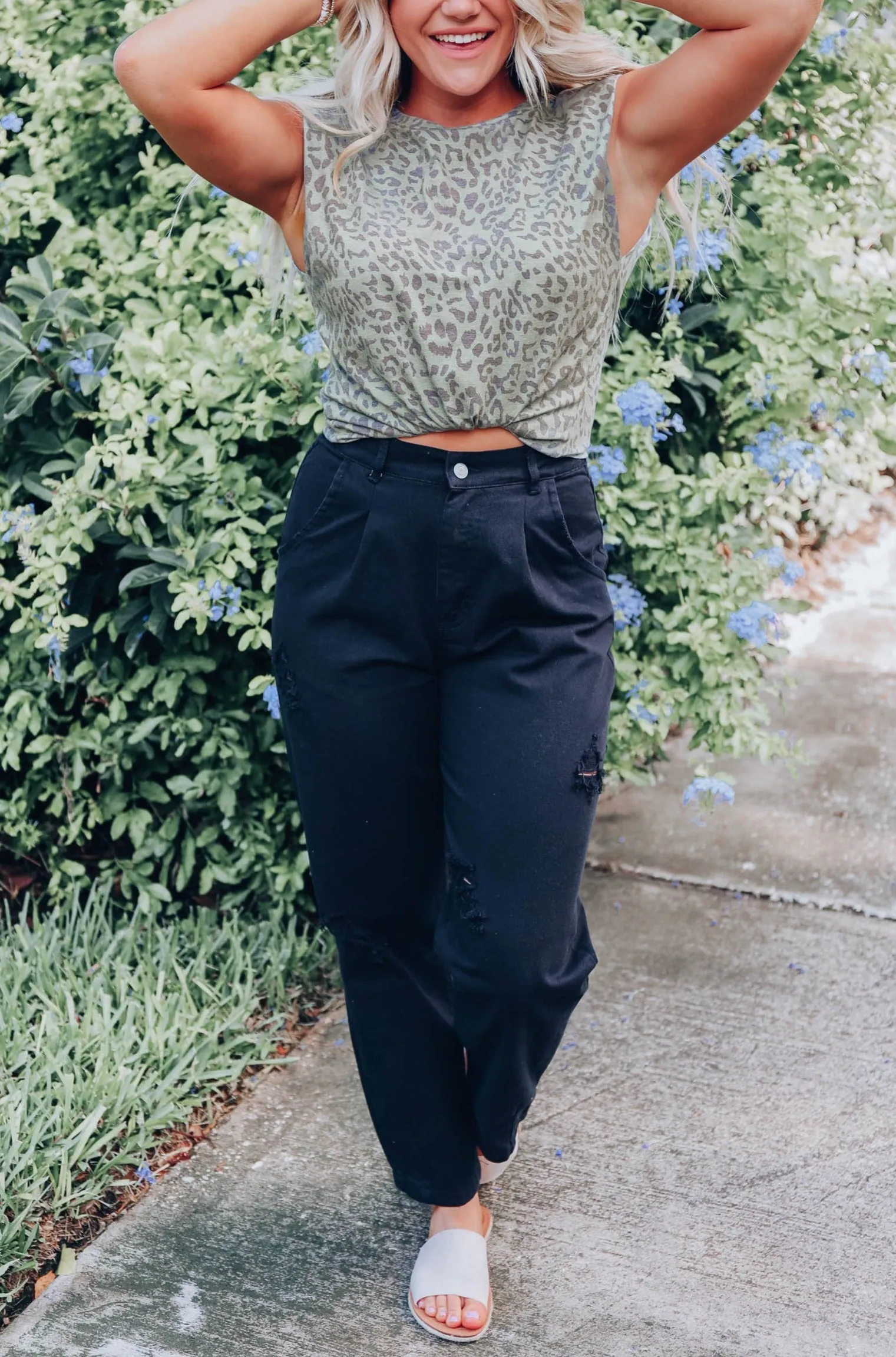 Retro 90's Mom Jeans - Black