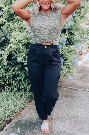Retro 90's Mom Jeans - Black