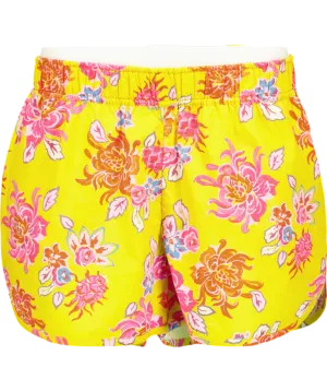 Rhode Resort Yellow floral cotton Keith Shorts UK S