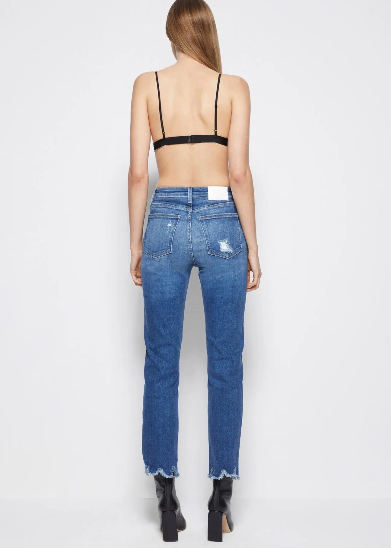River Straight Leg Jeans (Distressed Atlantic)