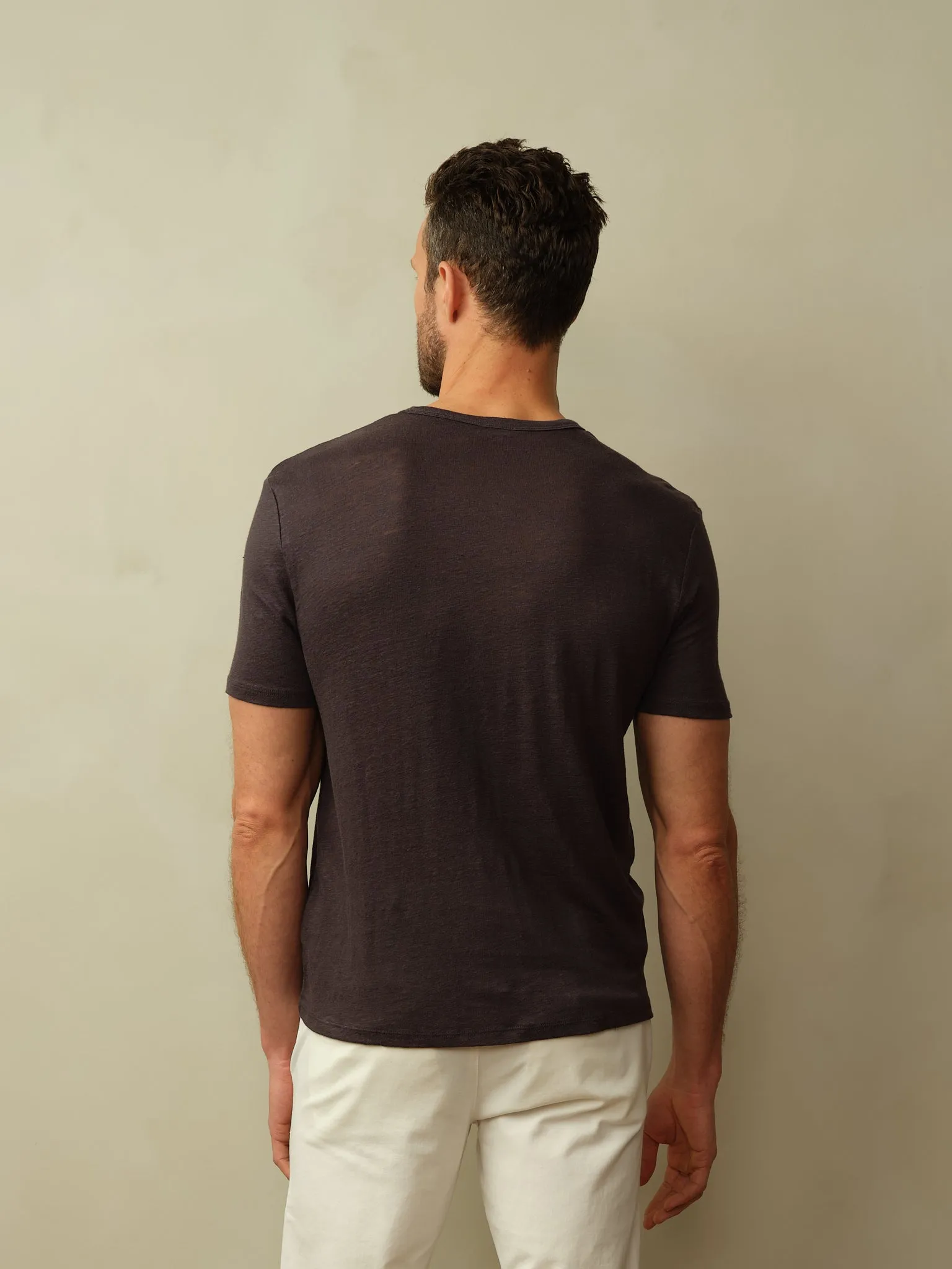 Road to Nowhere - Mens Jackson Linen Pocket Tee - Navy