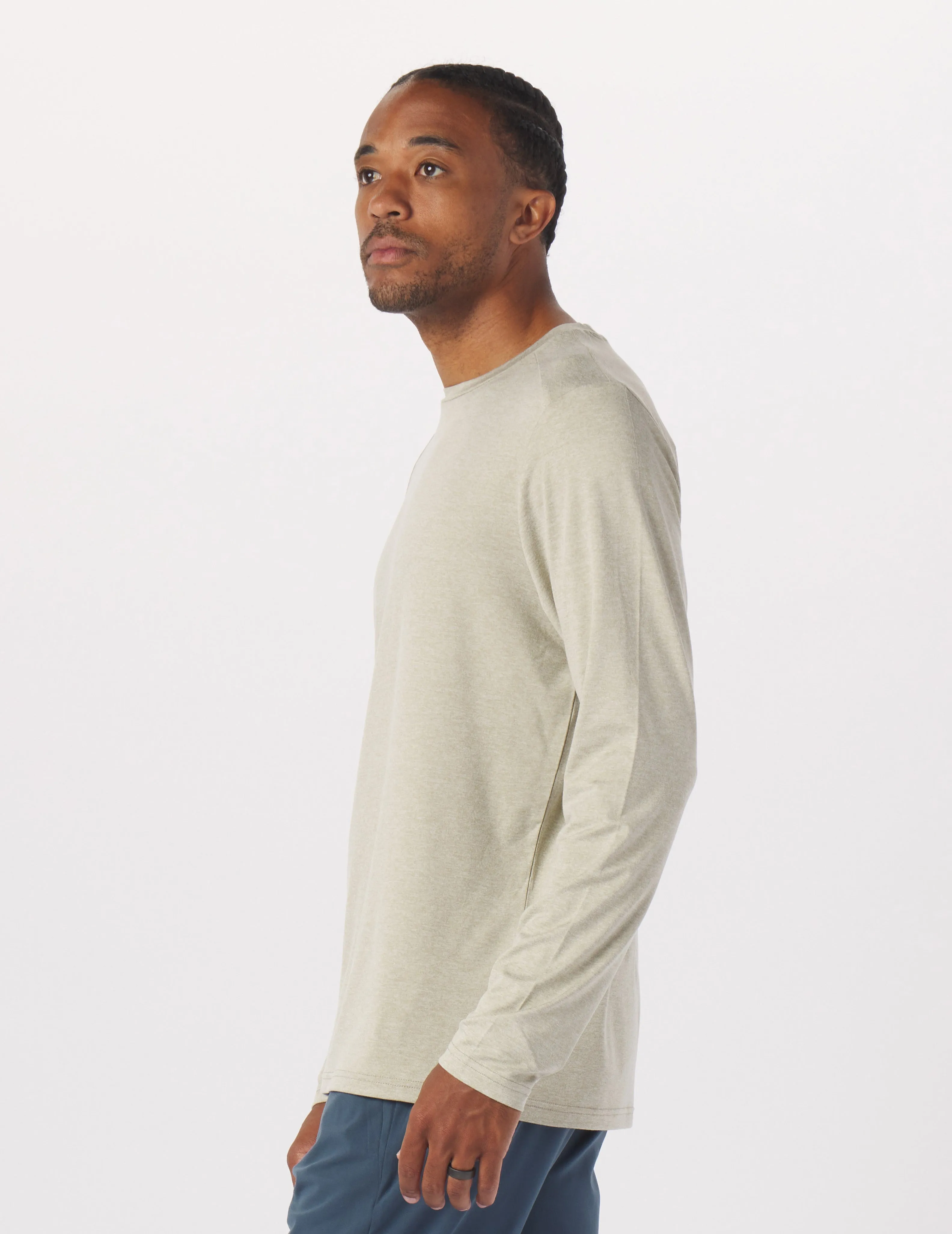 Salton Long Sleeve: Linen Heather