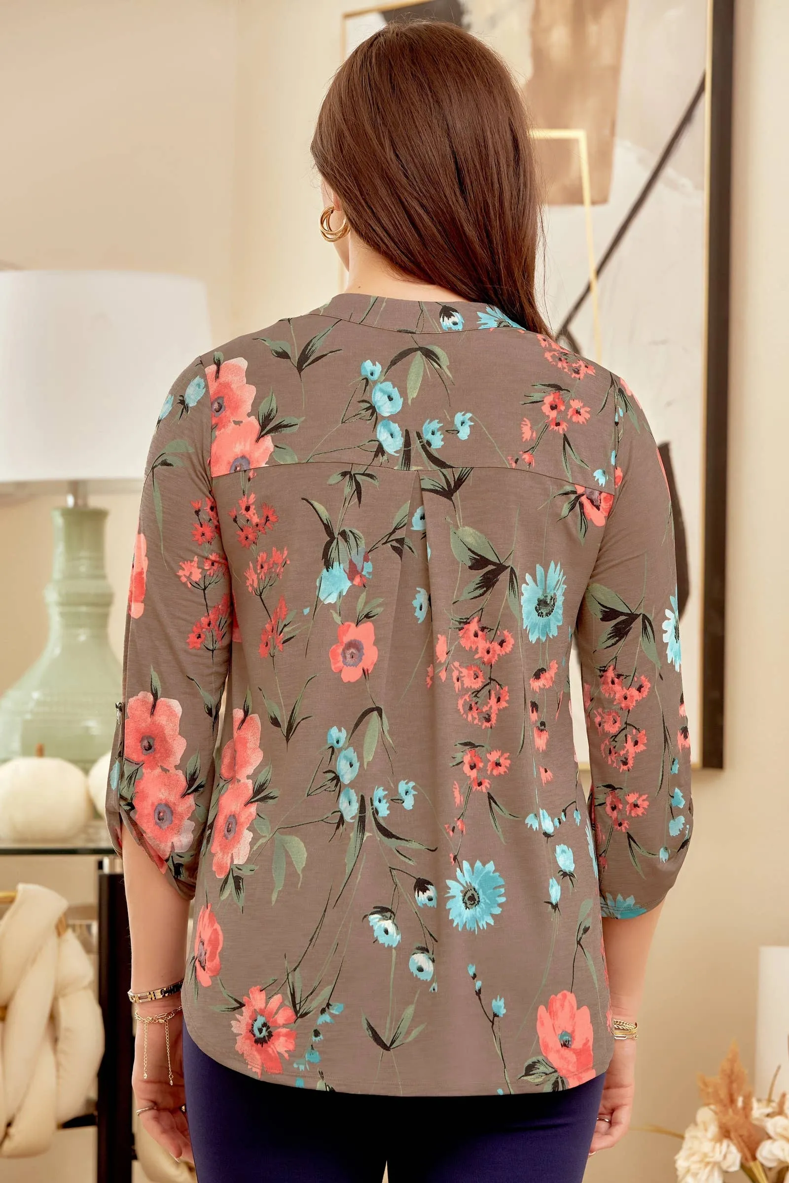 Scarlett Floral 3/4 Sleeve