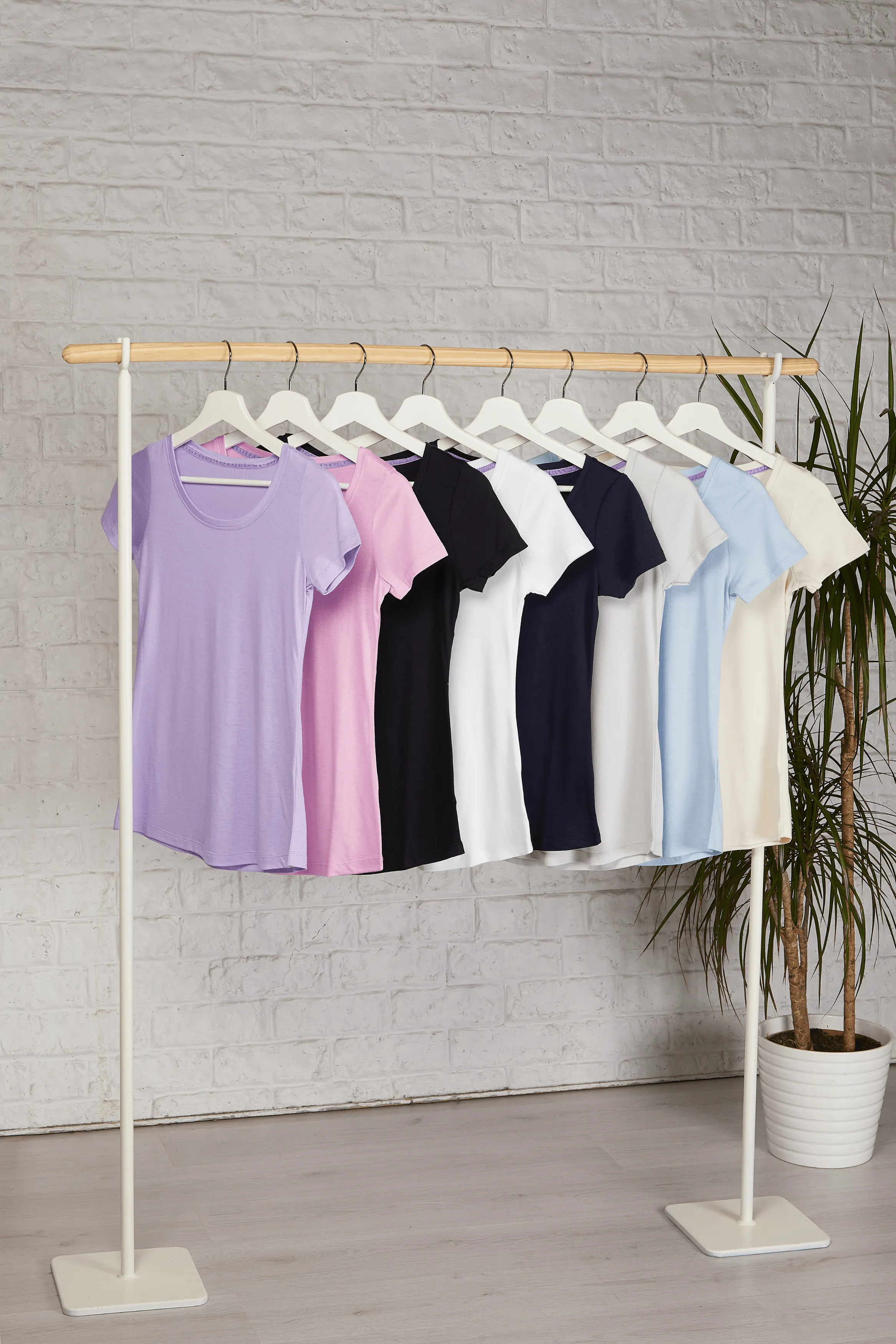 Scoop Neck Cotton TENCEL™ Modal Blend T-shirt | Multiple Colours