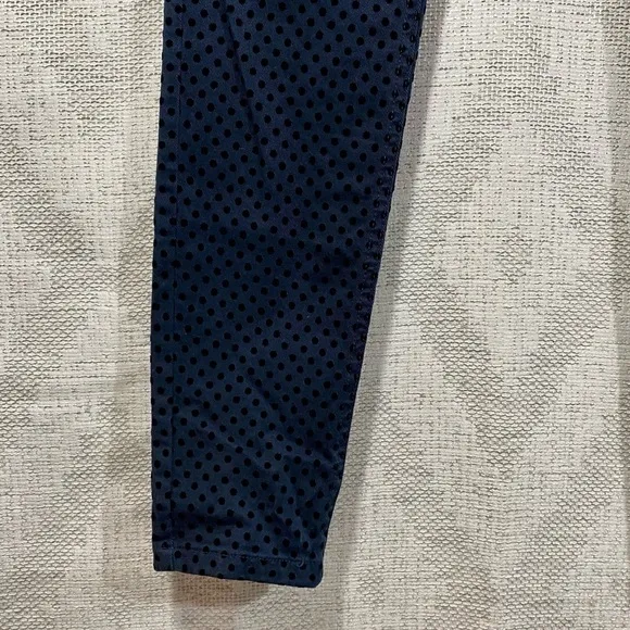 Scotch &amp; Soda La bohemienne mid rise skinny navy polka dot jeans size 25