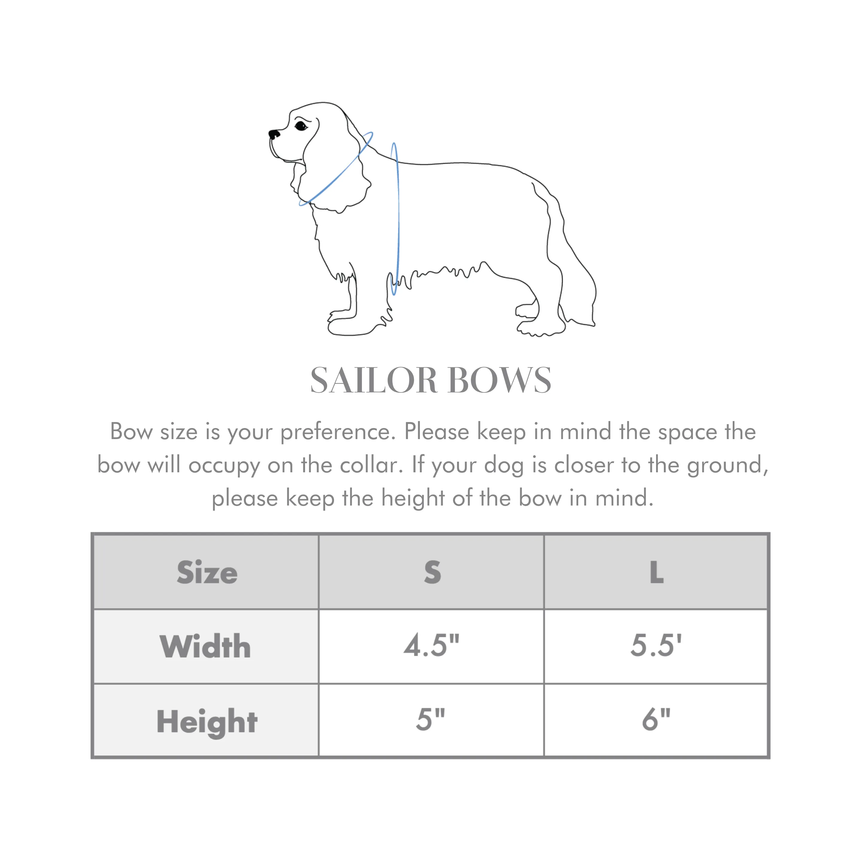 Seaside Plaid Sailor Dog Bow