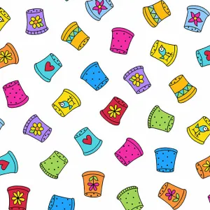 Sew Happy White Multi - (3)