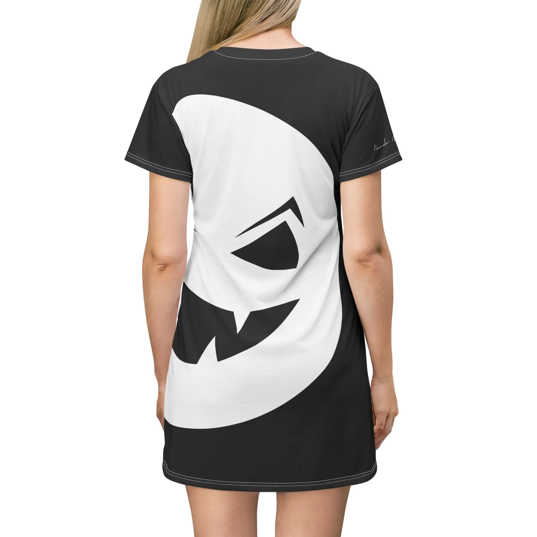 Shirtdress, Black Angry Pumpkin