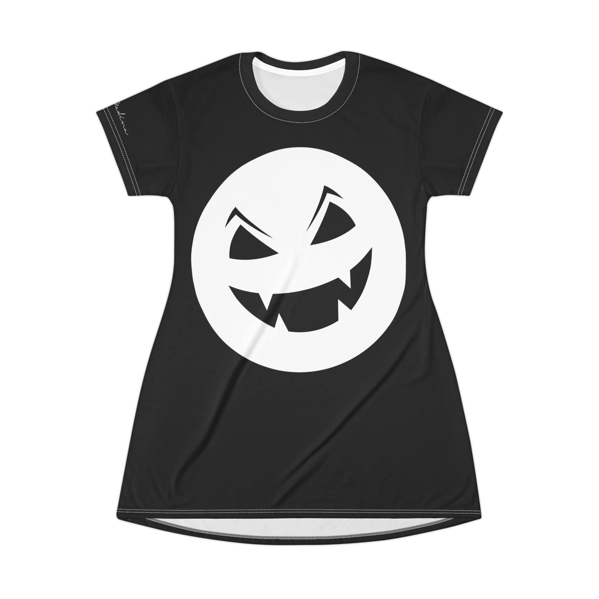 Shirtdress, Black Angry Pumpkin