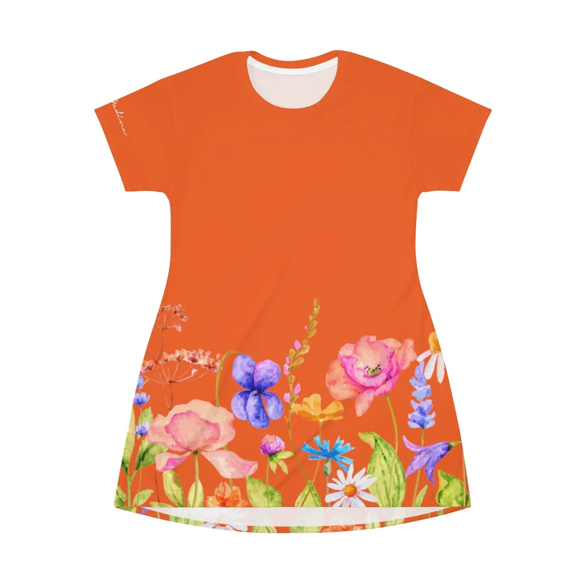 Shirtdress, Orange Garden