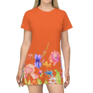 Shirtdress, Orange Garden
