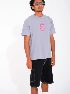 Short Labored Denim Utility - BLACK